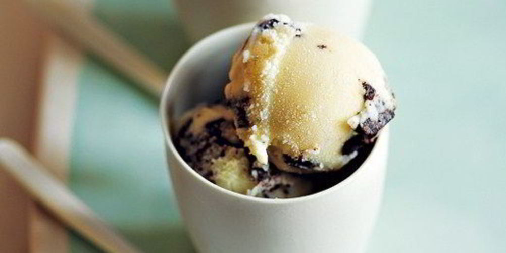 Рецепт мятного мороженого с кусочками шоколада