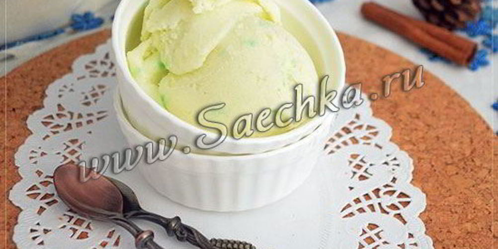 Рецепт мятного мороженого