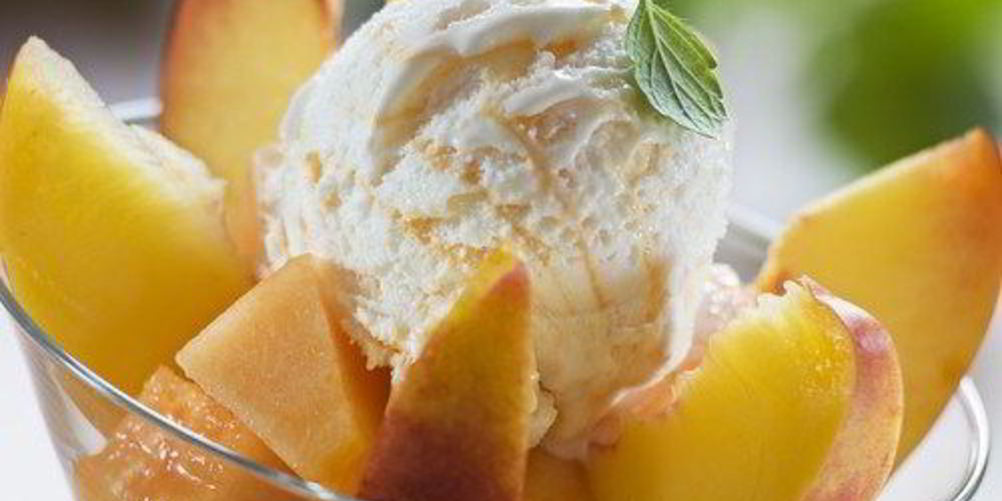 Рецепт персикового сливочного мороженого