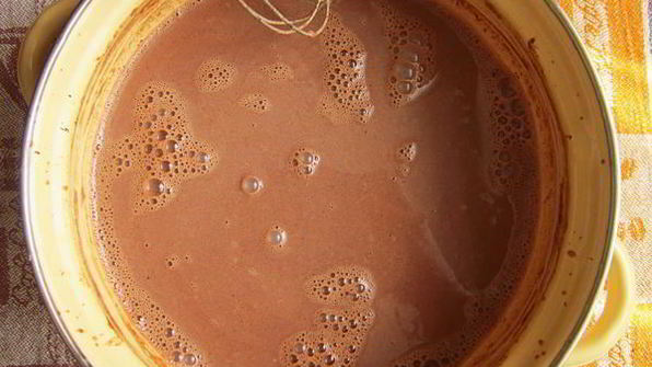 шоколадно-мятное мороженое