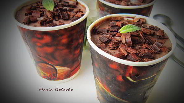 шоколадно-мятное мороженое