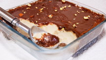 Шоколадный торт-мороженое