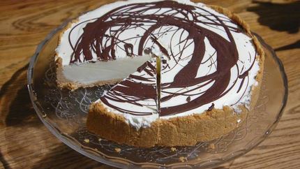 Торт-мороженое с шоколадом