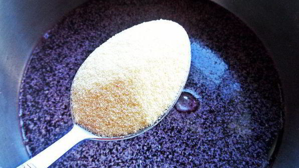 черничный мусс под сливками