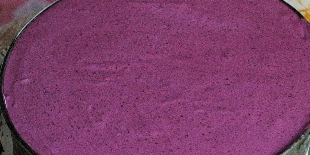 Рецепт черничного торта-мусса