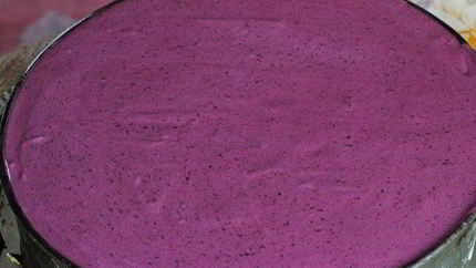 Черничный торт-мусс