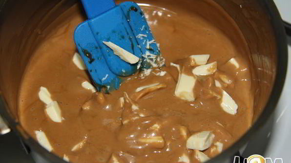 кофейный крем-мусс с белым шоколадом