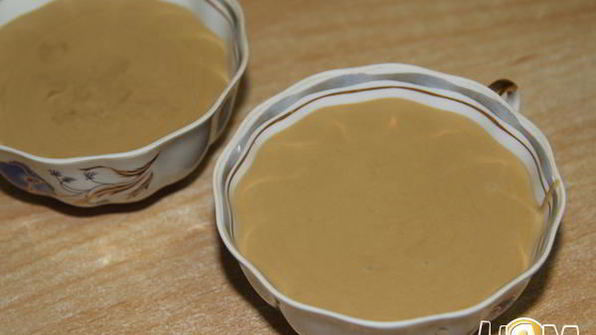 кофейный крем-мусс с белым шоколадом