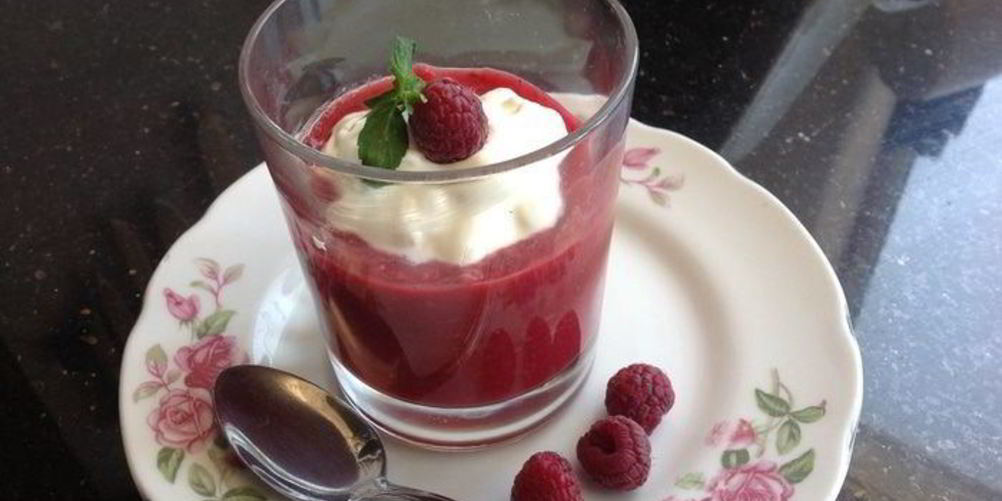 Рецепт мусса из свежей малины