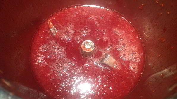 мусс из свежей малины