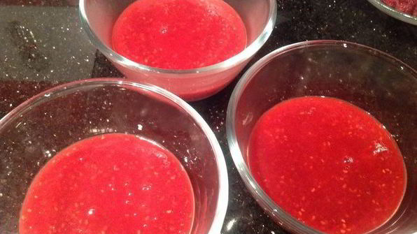 мусс из свежей малины