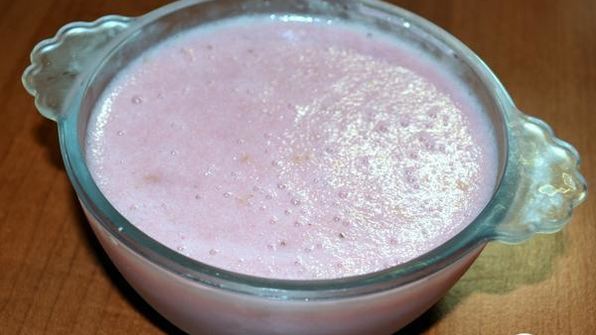 мусс с клубникой