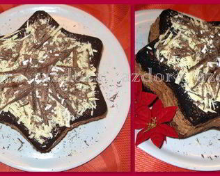 Рождественская звезда с шоколадным муссом