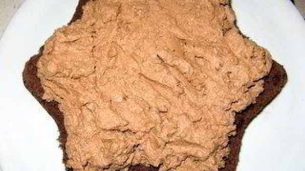 рождественская звезда с шоколадным муссом