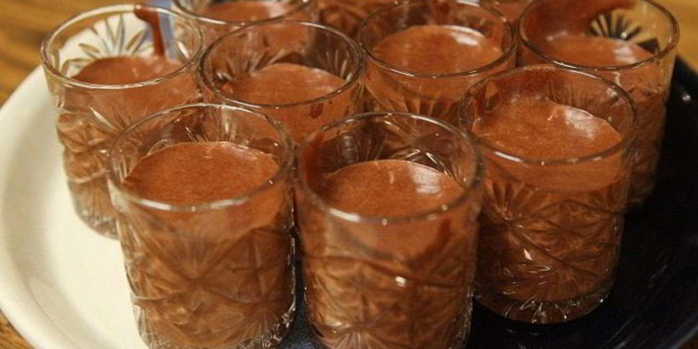 Рецепт шоколадна-сливочного мусс