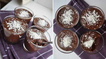 Шоколадный мусс с апельсиновой цедрой