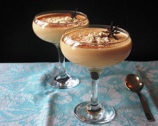 Тыквенный мусс с белым шоколадом и апельсином