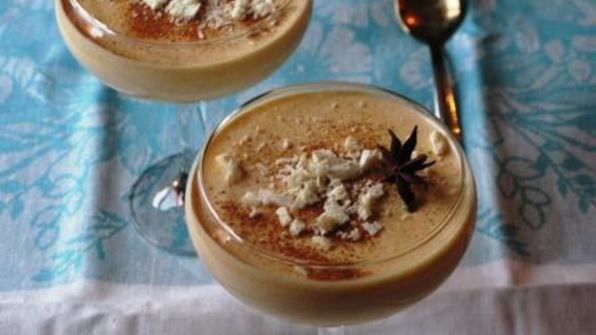 тыквенный мусс с белым шоколадом и апельсином