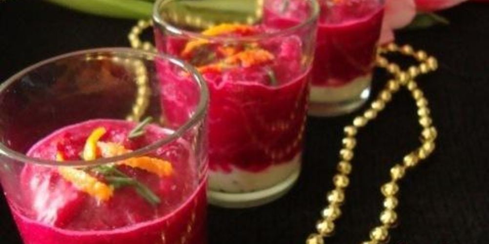 Рецепт верринов со свекольно-мандариновым муссом