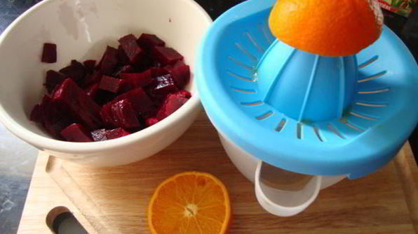 веррины со свекольно-мандариновым муссом