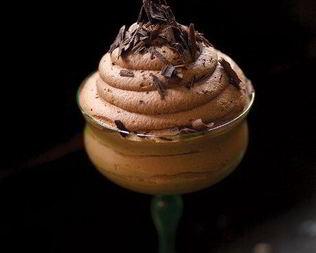 Воздушный шоколадный мусс с ванилью