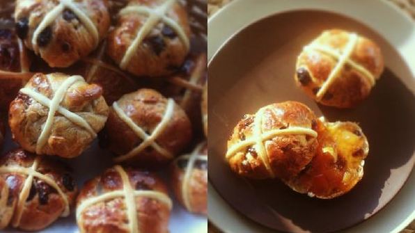 английские пасхальные булочки