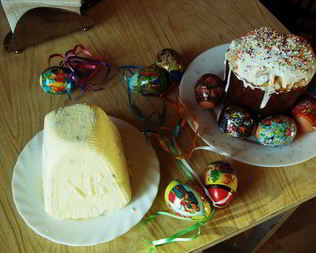 Кулич и пасха Со светлым праздником Пасхи