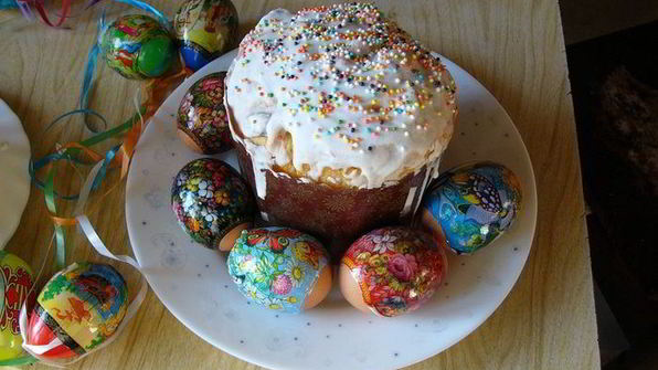 кулич и пасха со светлым праздником пасхи