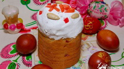 Кулич на заварном тесте