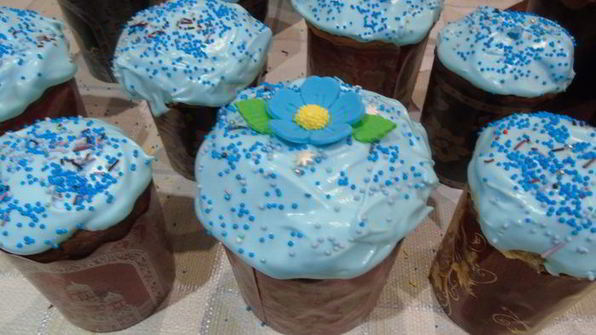 миндальный кулич