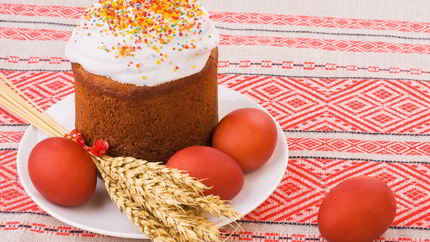 Пасхальный кулич с белковым кремом