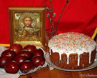 Пасхальный кулич с цедрой лимона