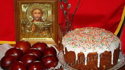 Пасхальный кулич с цедрой лимона