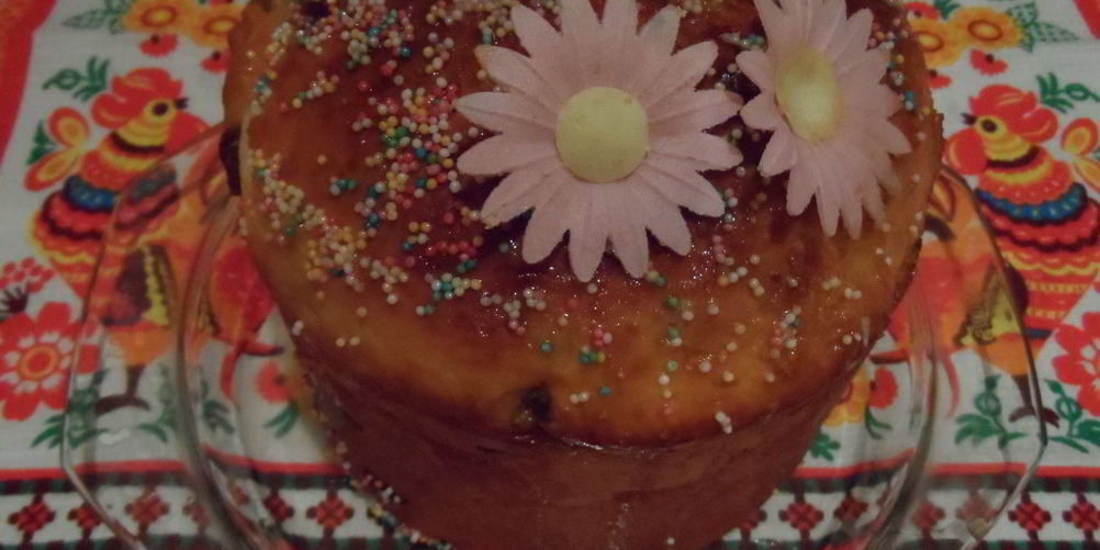 Рецепт пасхального кулича в сахарной глазури