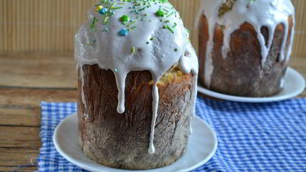 Пасхальный сдобный кулич