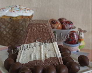 Полосатая шоколадная пасха