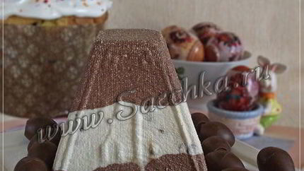 Полосатая шоколадная пасха