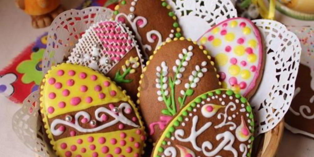 Рецепт расписных пряников пасхальных яйца имбирные