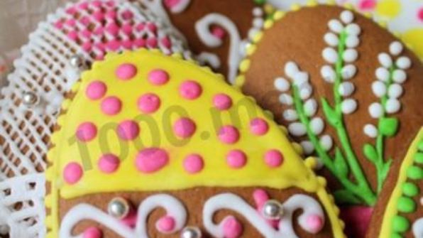 расписные пряники пасхальные яйца имбирные