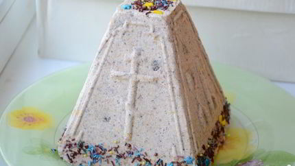 Шоколадная творожная пасха