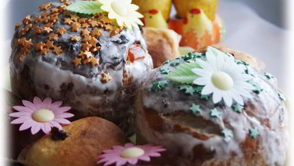 Традиционный кулич на сметане