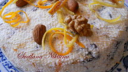 Ванильная Пасха с орехами