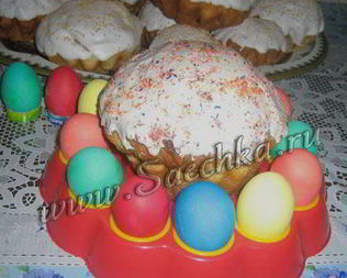 Вкусный кулич пасхальный