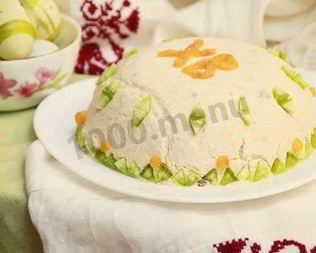 Заварная пасха с миндалем