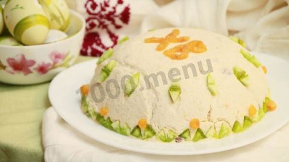 заварная пасха с миндалем