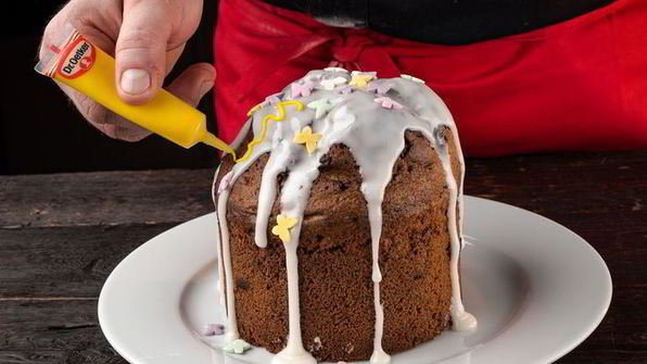 желтковый кулич с ромом