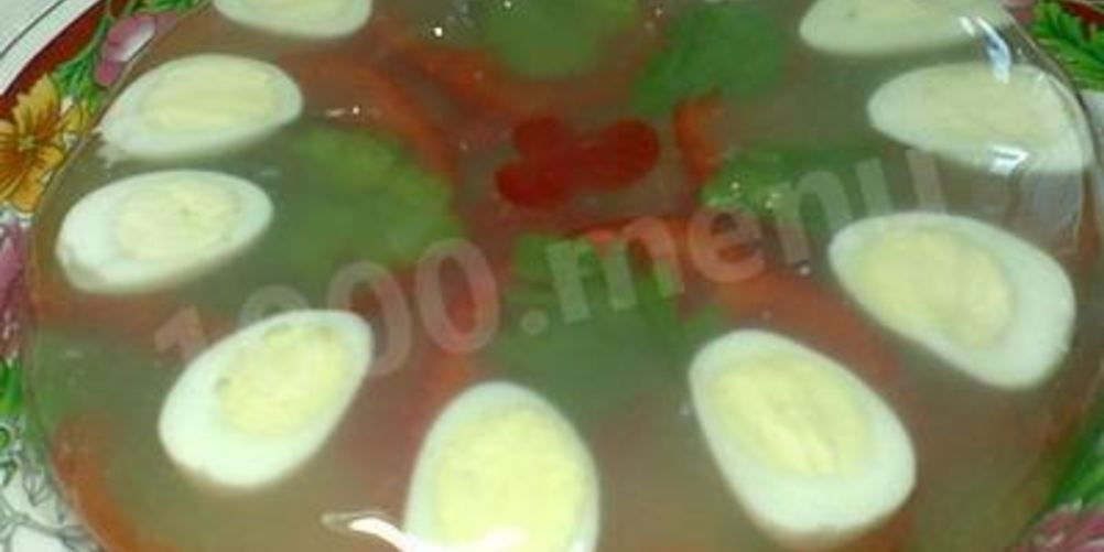 Рецепт перепелиных яиц в желе