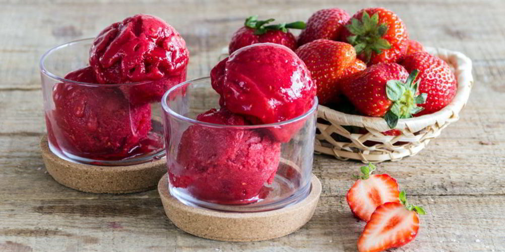Рецепт клубничного щербета