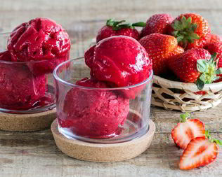 Клубничный щербет