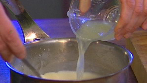 сливочное желе с ежевикой